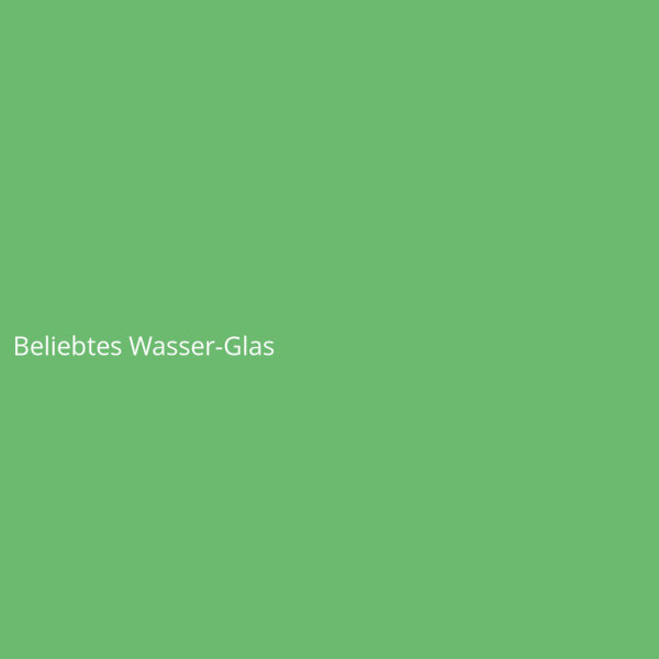 Beliebtes Wasser-Glas