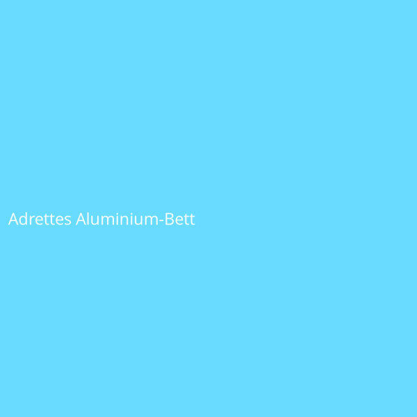 Adrettes Aluminium-Bett