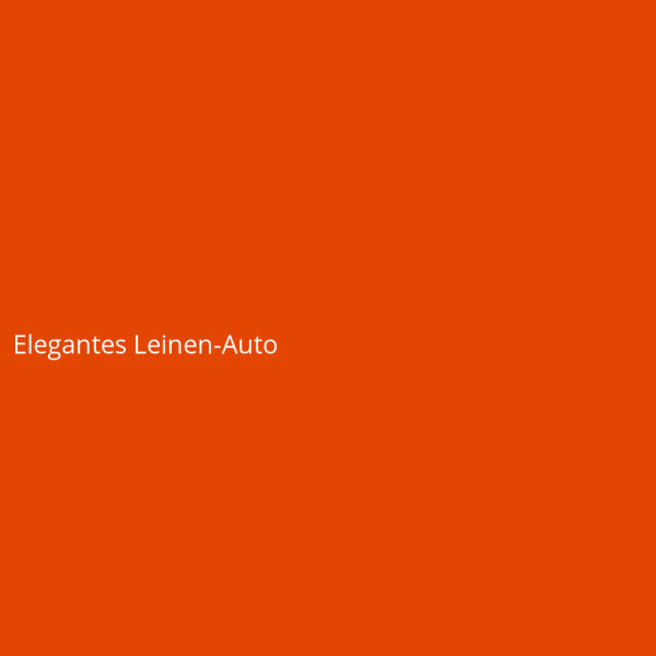 Elegantes Leinen-Auto