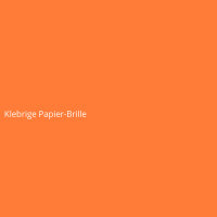 Klebrige Papier-Brille