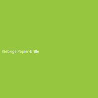 Klebrige Papier-Brille